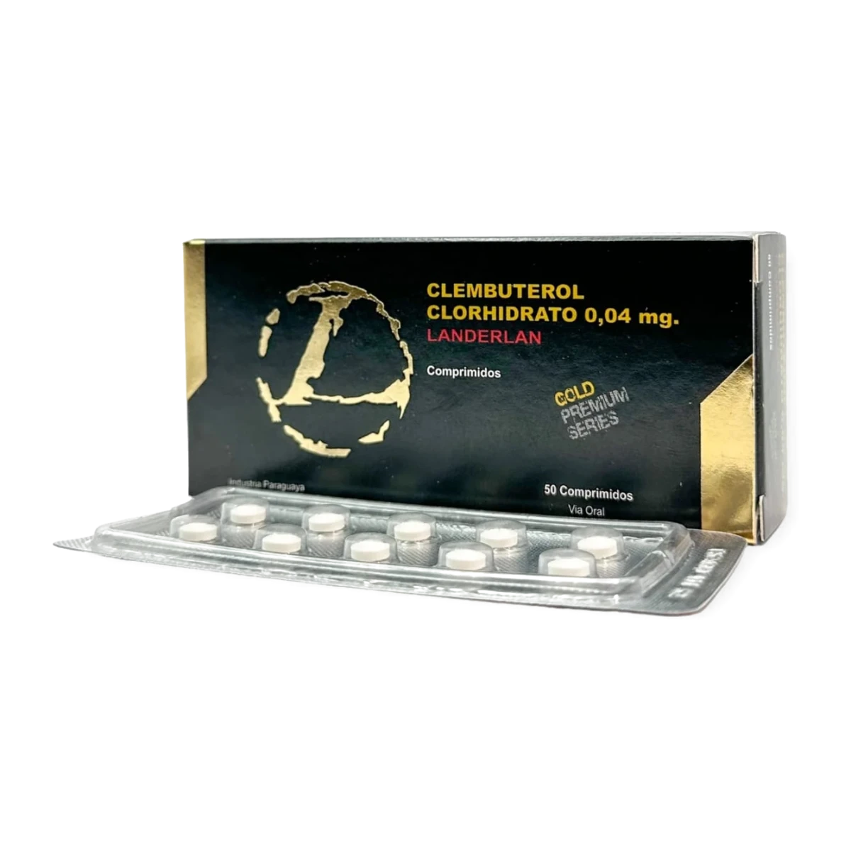 Clembuterol Clorhidrato – 0,04mg 50comp - landergold